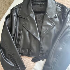 Lioness Black Leather Jacket